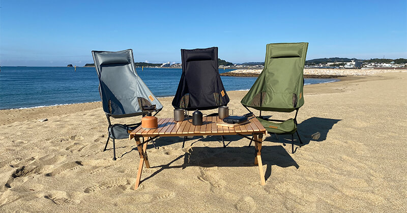 アウトドアチェア ハイバック