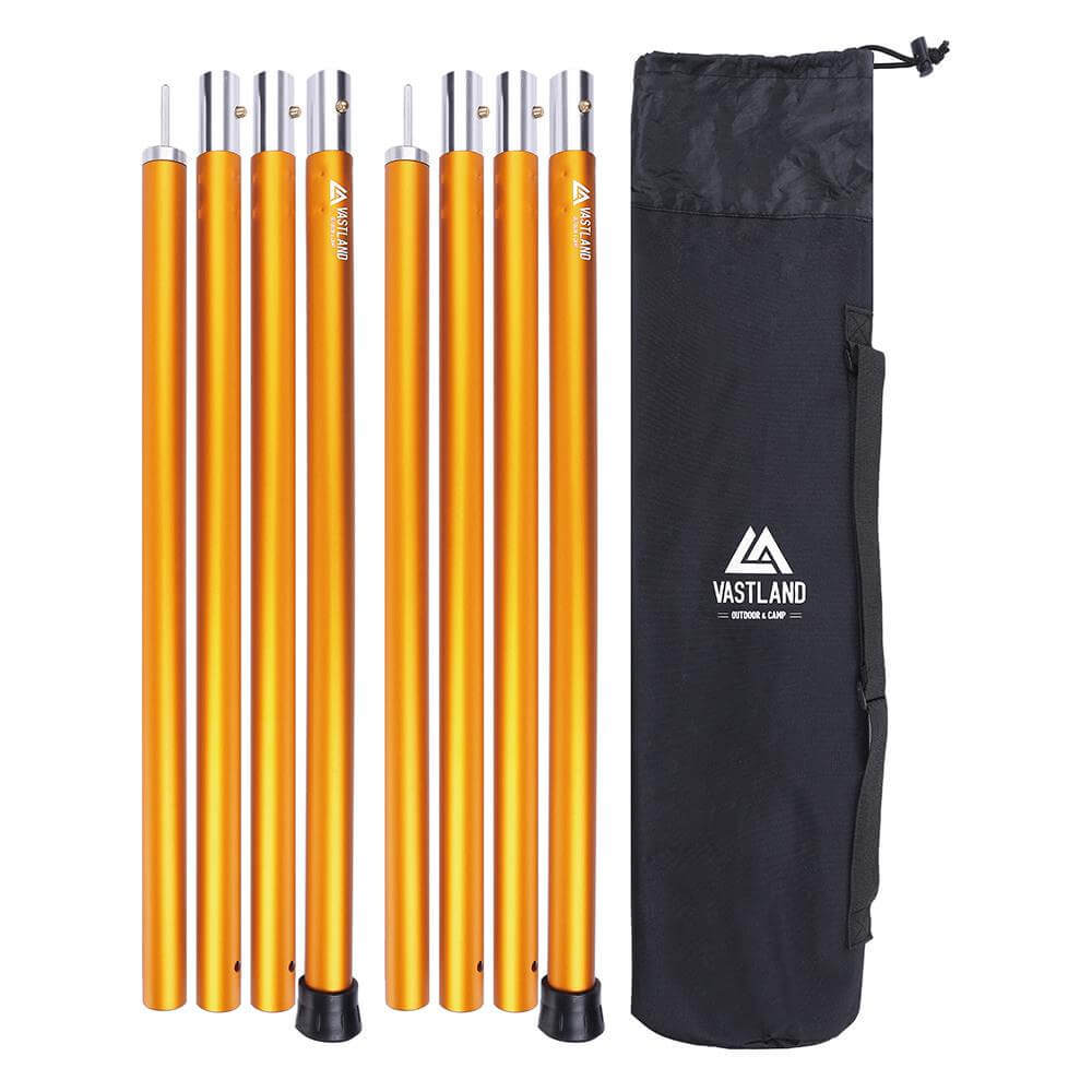 タープポール アルミ製 280cm 2本組 ゴールド