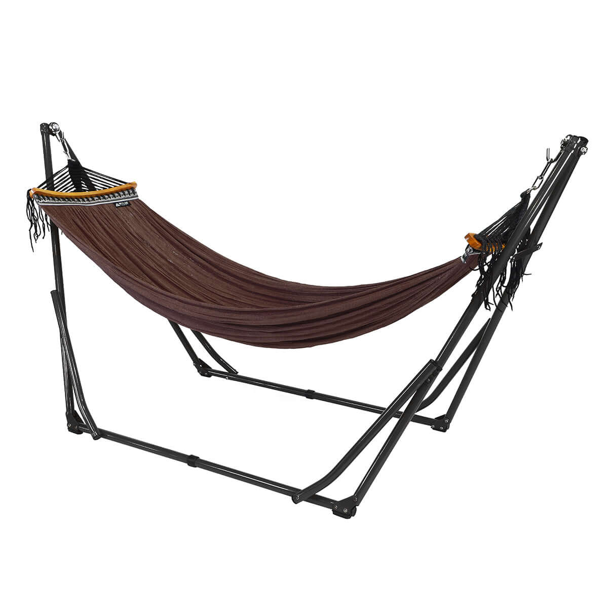 自立式ハンモック　黒×ブラウン