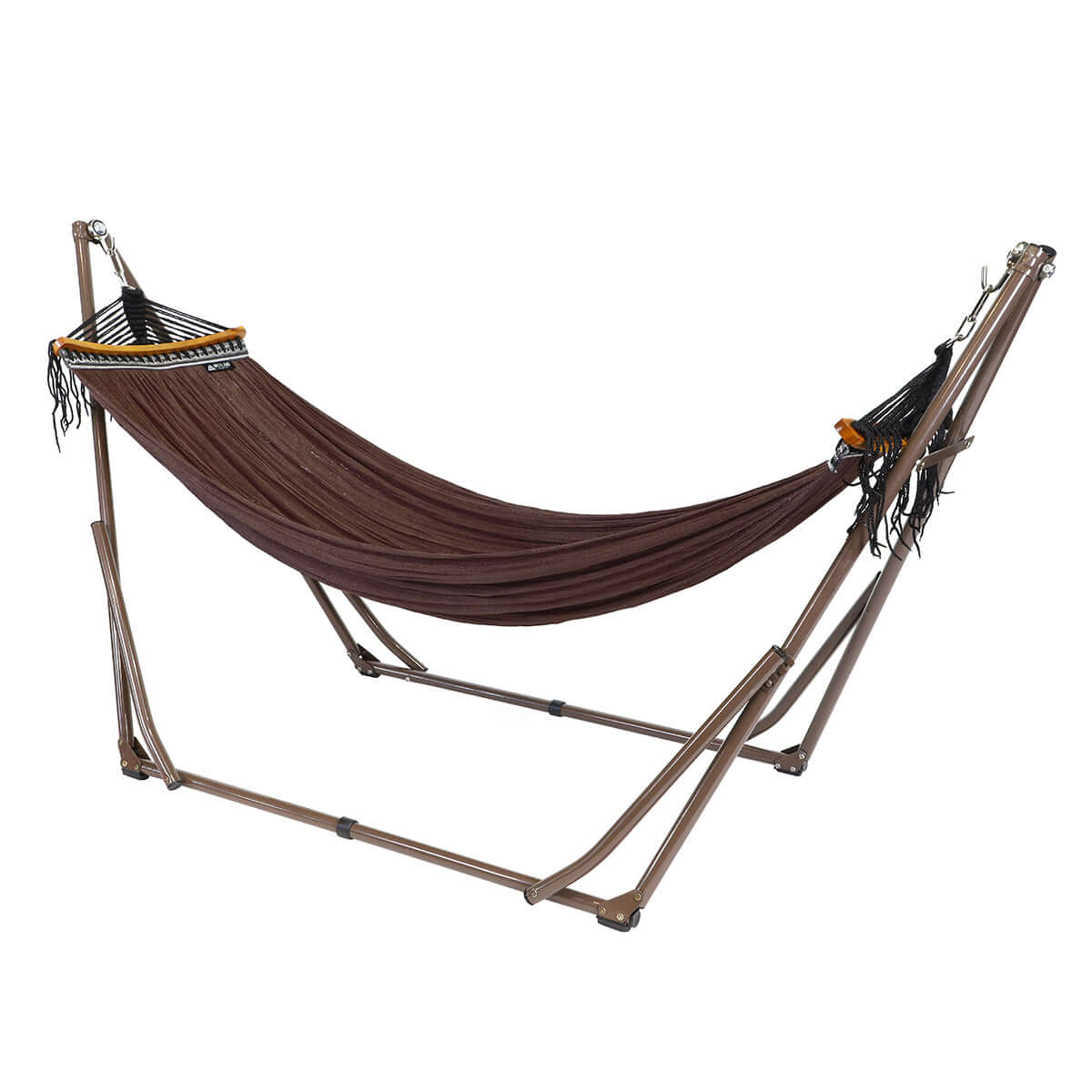自立式ハンモック　茶×ブラウン