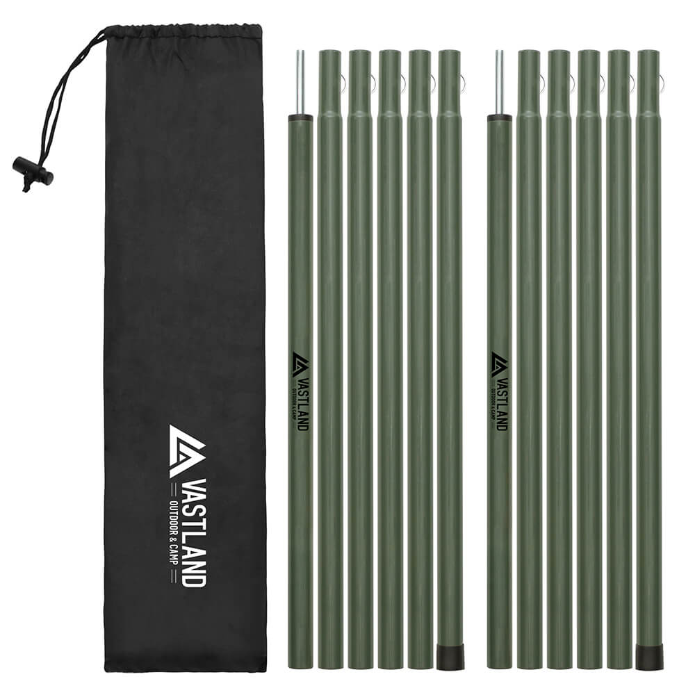 スチールテントポール 2本セット オリーブ