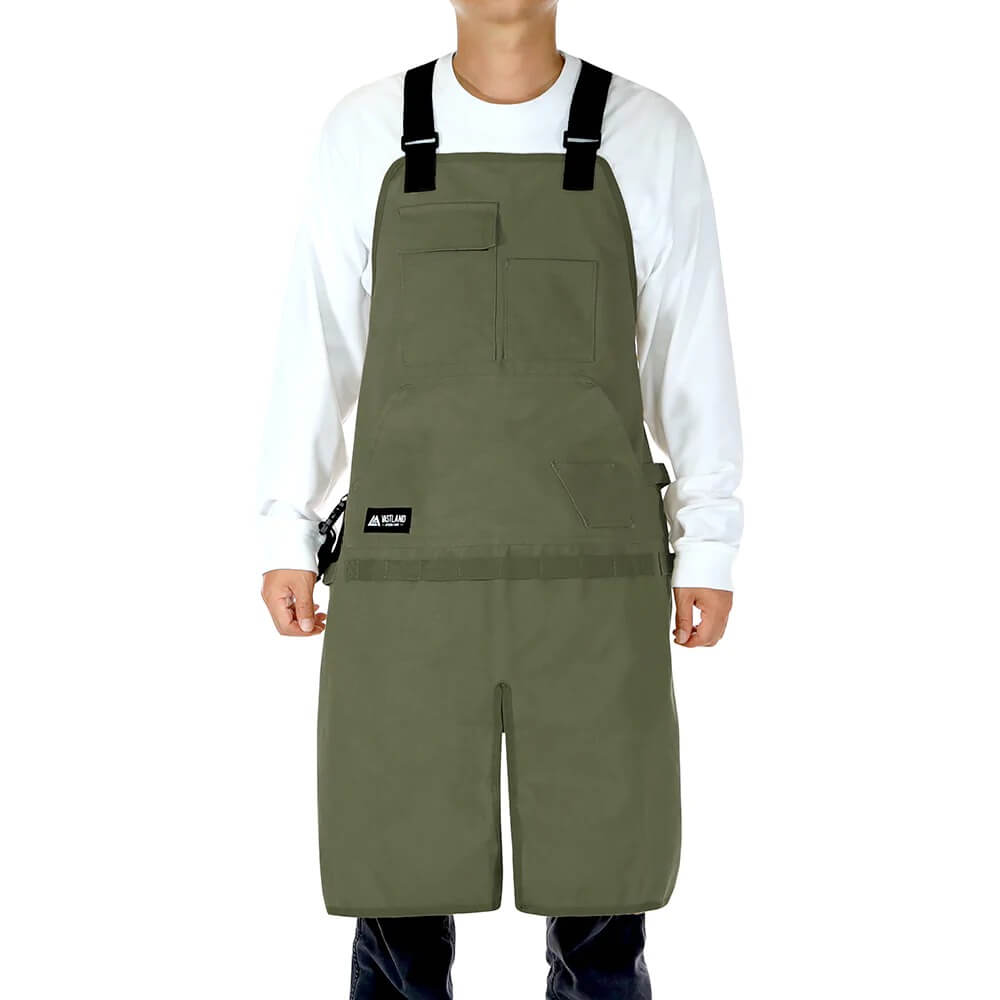 キャンプエプロン オリーブ
