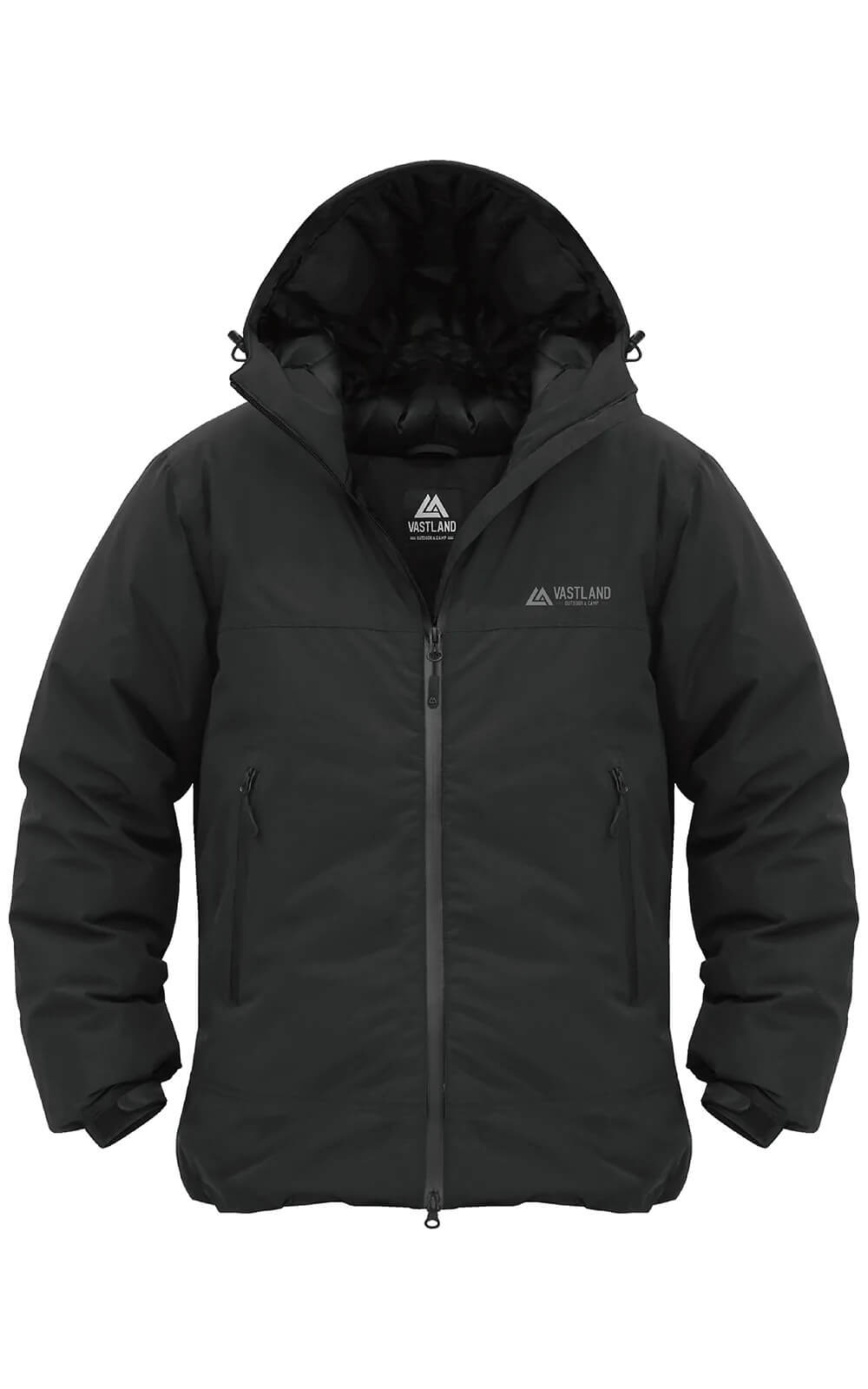 アウトドアダウンジャケット 650フィルパワー XL ブラック