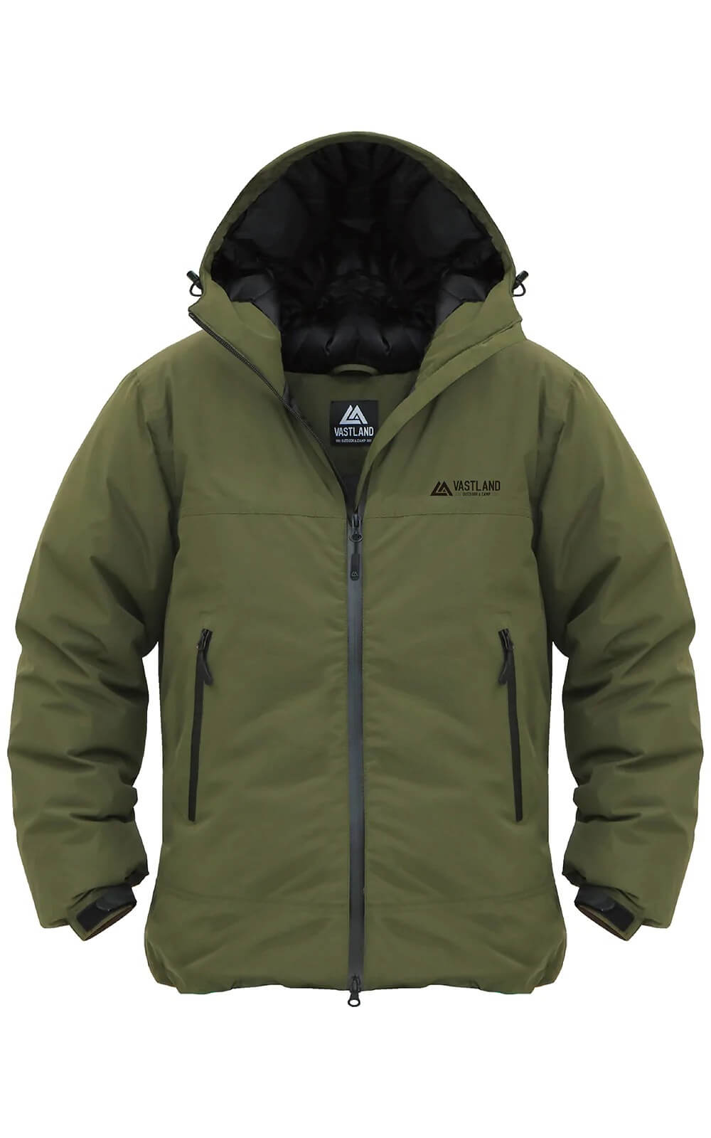 アウトドアダウンジャケット 650フィルパワー XL オリーブ